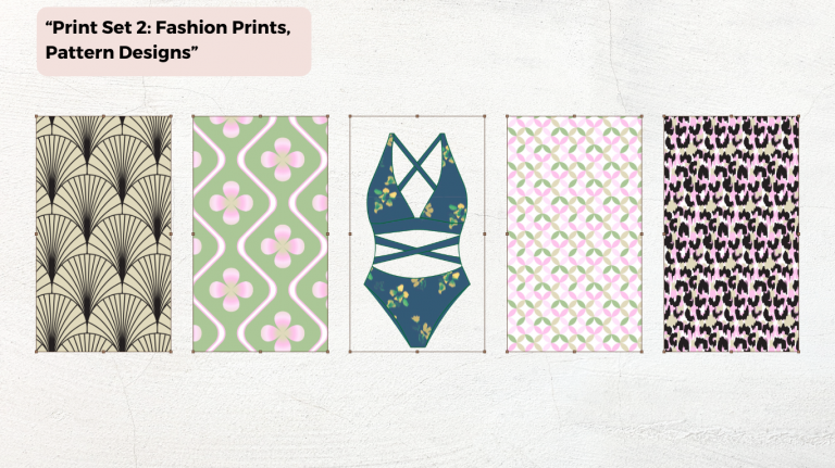 Collection Set 2: Fashion Prints, Pattern Design